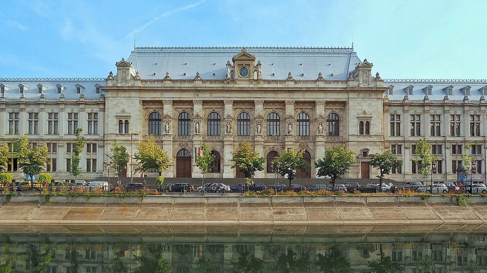 The Palace of Justice in Bucharest, 3 September 2016, the Romanian court that has handled the Tate brothers' case.
