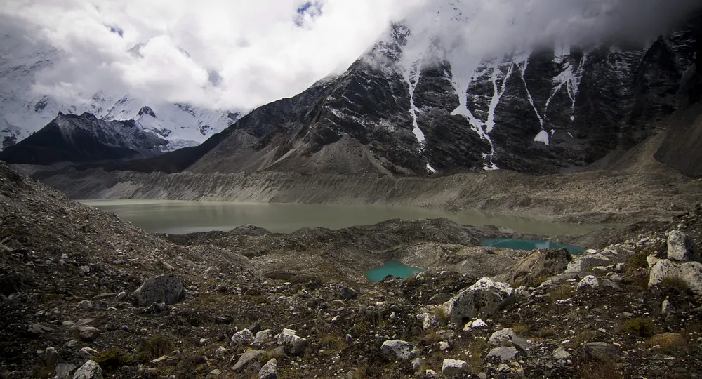 Imja Tsho, a glacial lake in the Khumbu region of Nepal, 12 September 2011.