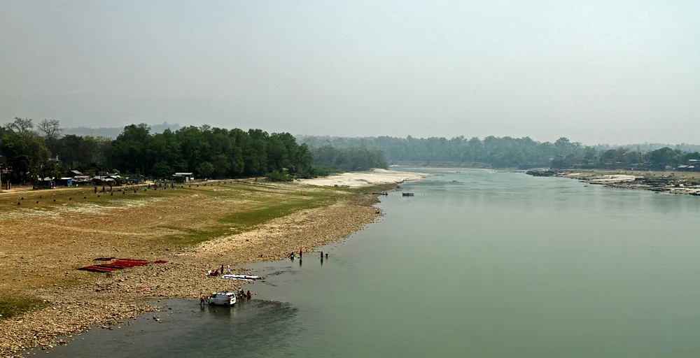 Bharatpur on the Narayani (Gandaki) River in Nepal, 31 March 2013.