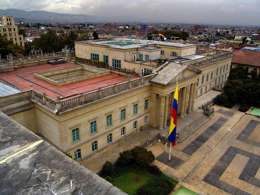 Casa de Narino, the Colombian presidential palace in Bogota, 21 July 2009.
