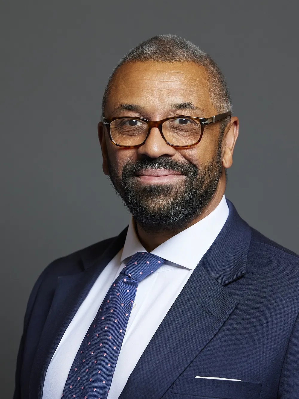 Official parliamentary portrait of James Cleverly MP, 16 July 2024.