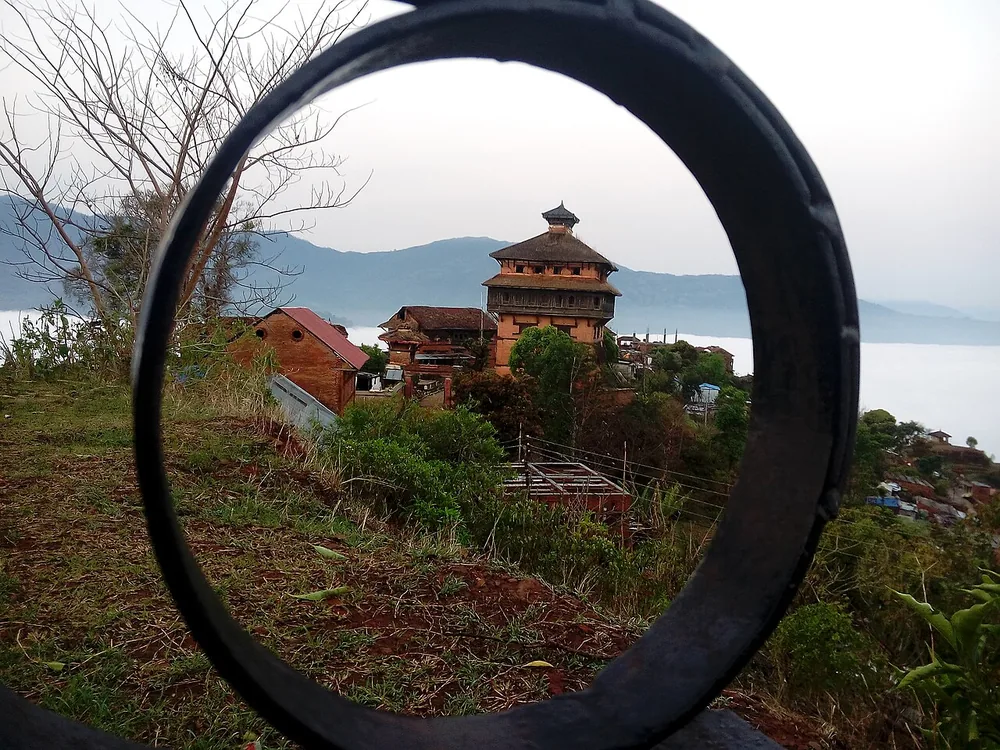 Nuwakot Durbar, the palace of Prithvi Narayan Shah, at Nuwakot in Nuwakot District, Nepal, 2 April 2017.