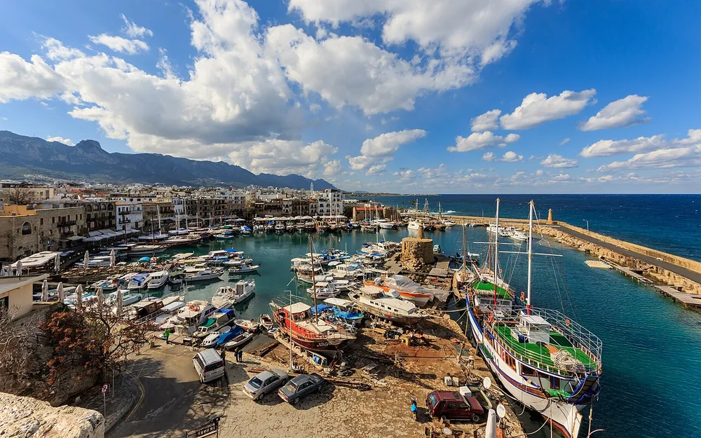 Kyrenia old harbour from the castle.