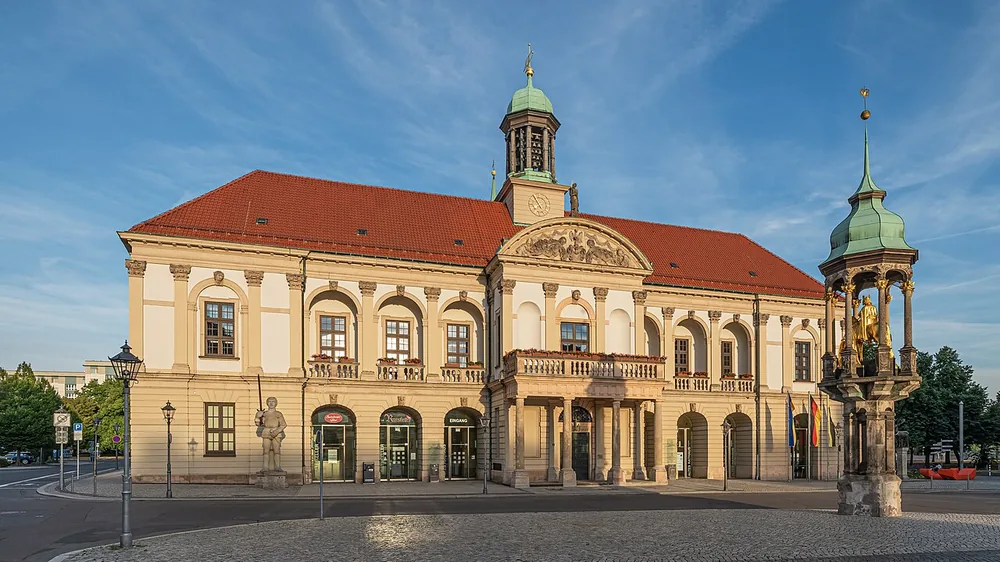 The old town hall in Magdeburg, Saxony-Anhalt, Germany, 2 August 2022.