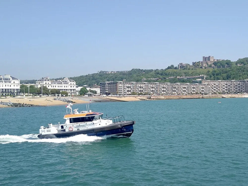 A Dover Pilot Harbour Patrol boat at the Port of Dover, Kent, 27 May 2026.