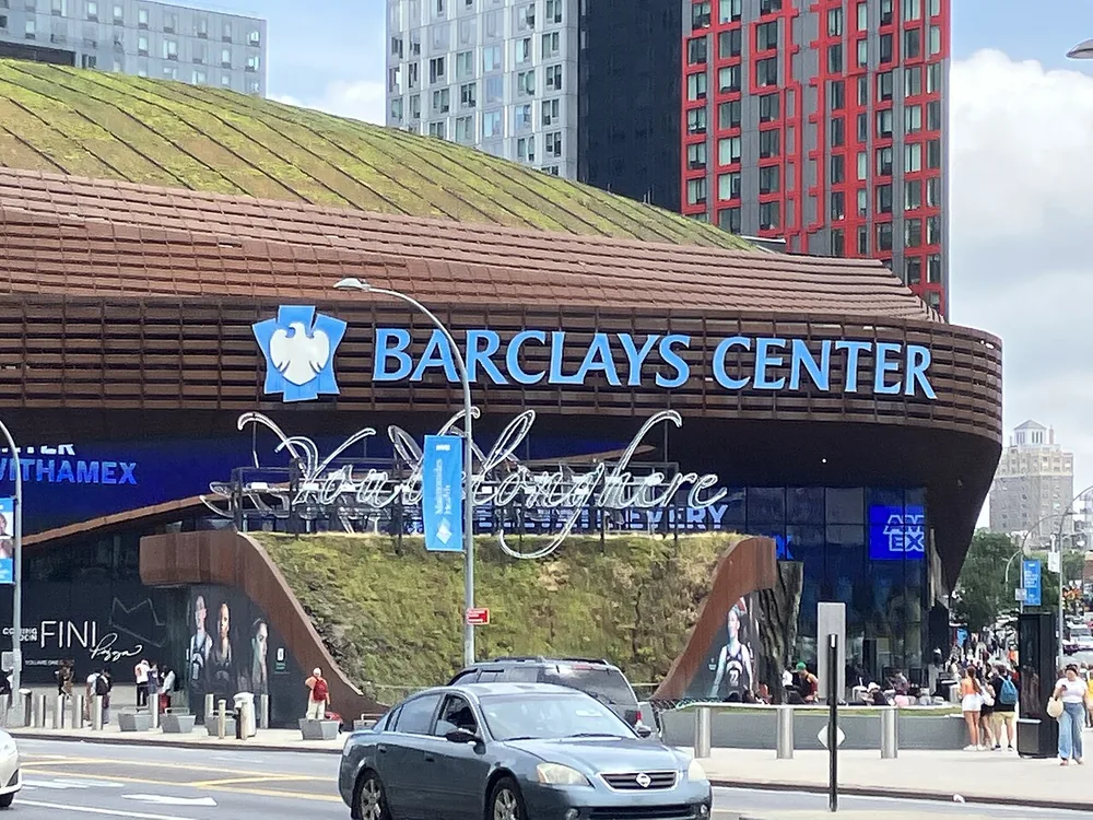 Barclays Center in Brooklyn, New York, 27 June 2023.