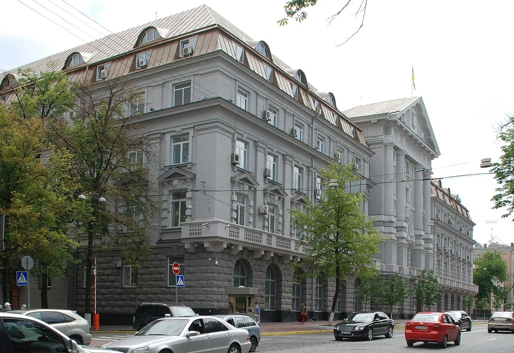 The Security Service of Ukraine (SBU) headquarters on Volodymyrska Street in Kyiv, Ukraine, 29 May 2010.