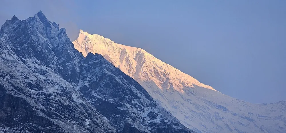 Mountain ranges above the Kyanjin Valley on the Langtang trek, Rasuwa District, Nepal.