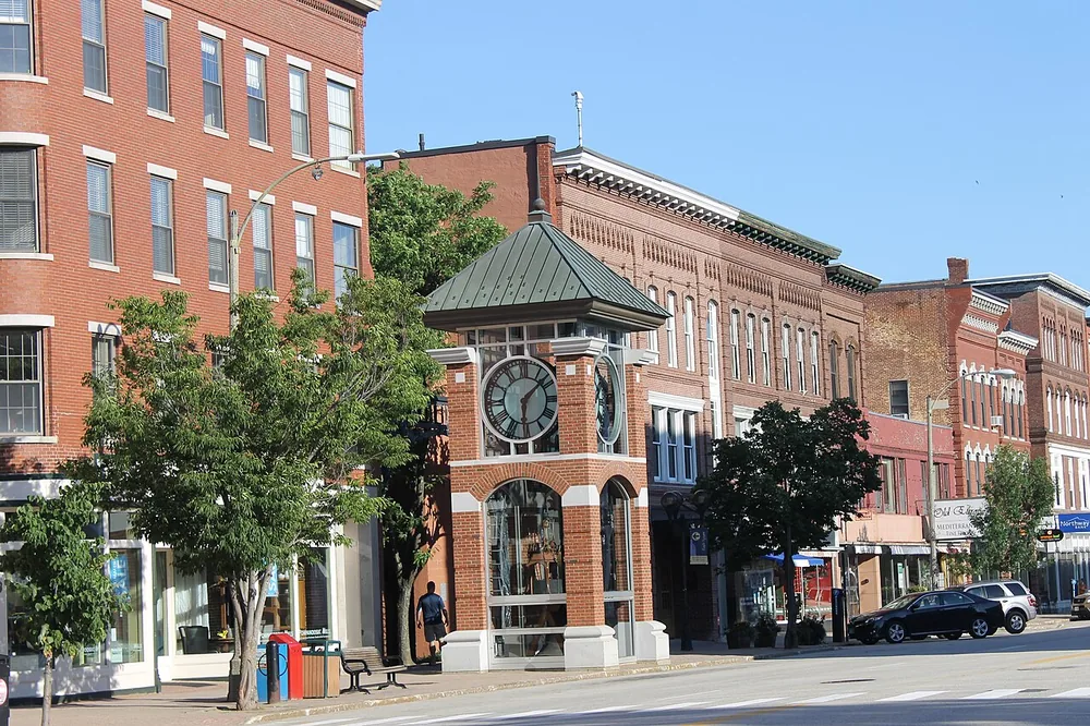 Downtown Concord, New Hampshire, near the state capitol.
