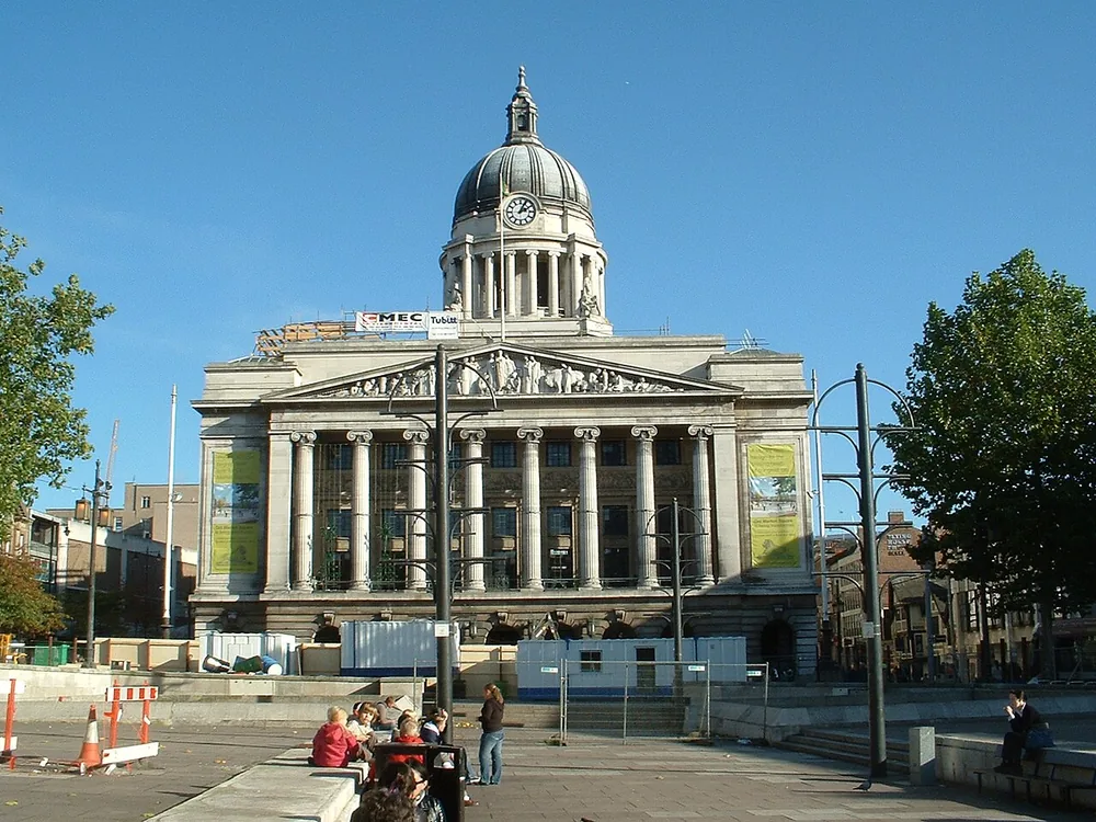 Nottingham Council House on Old Market Square, England, 25 October 2005.