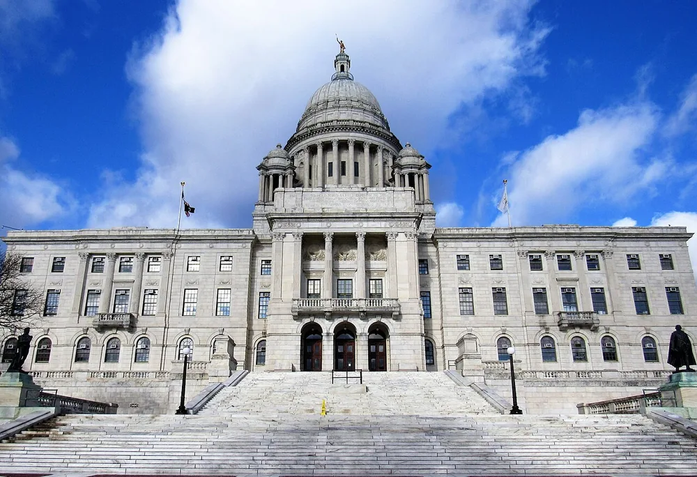 The Rhode Island State House in Providence in 2019.