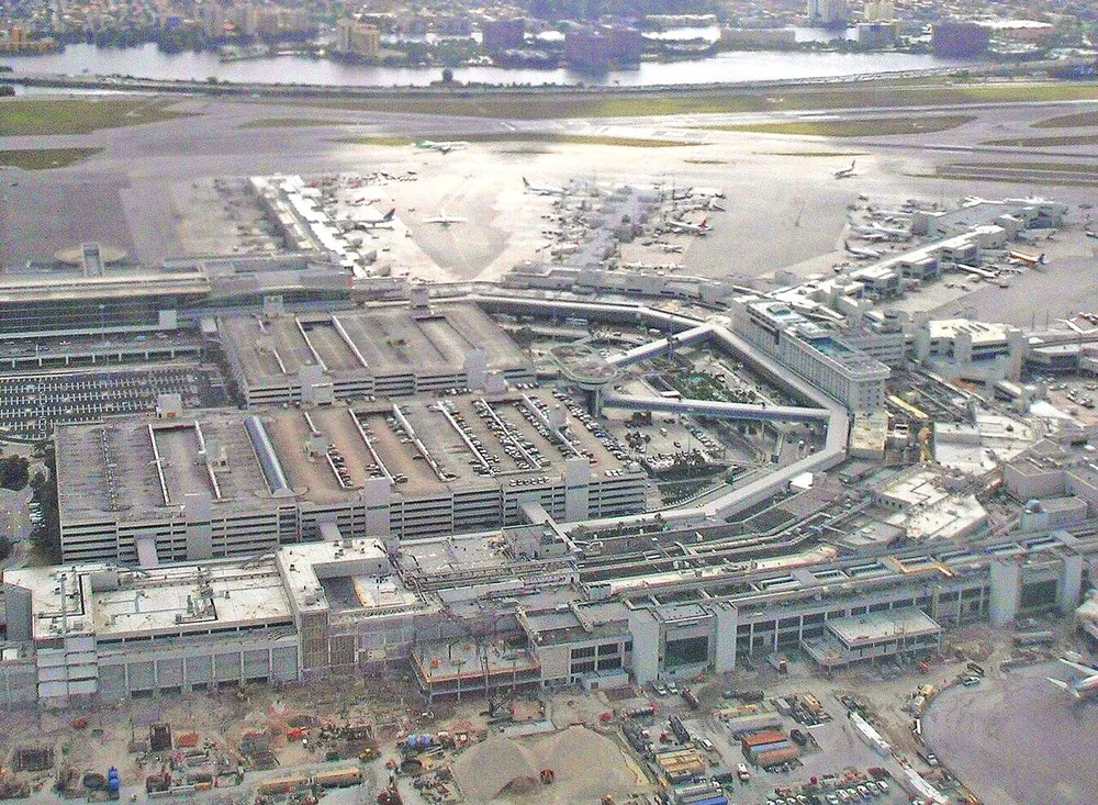 Aerial view of Miami International Airport in 2007.