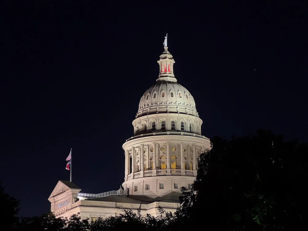The Texas State Capitol in Austin on 29 July 2022.