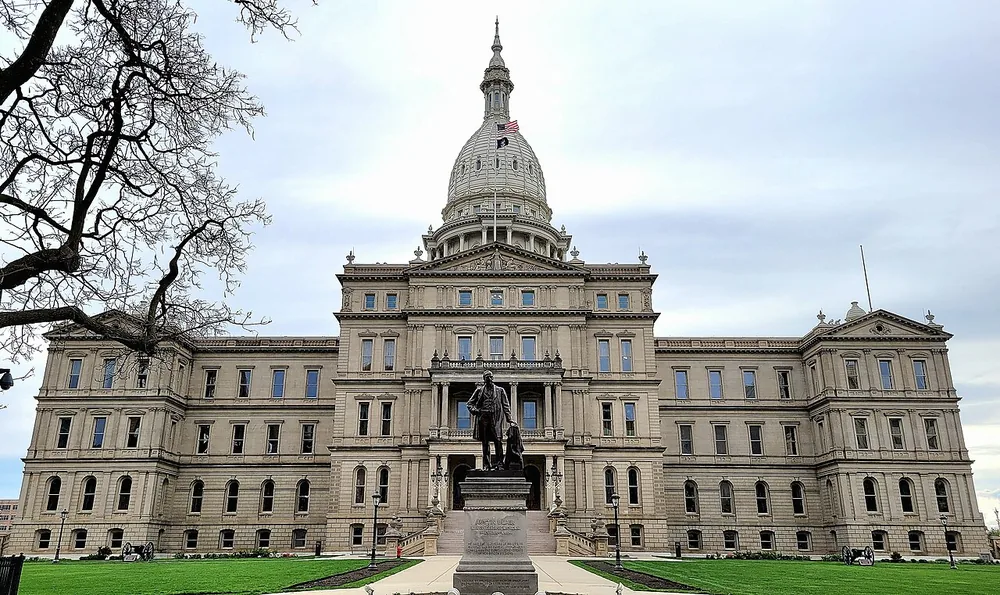 The Michigan State Capitol in Lansing in 2024.
