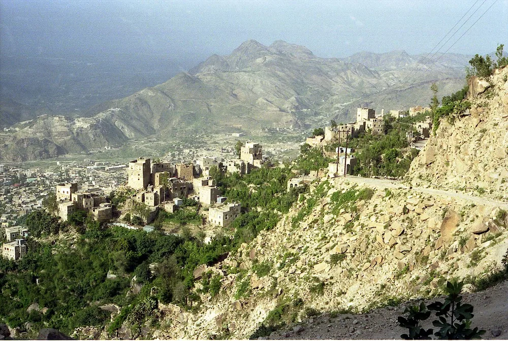 A view of Taiz, Yemen, in 1993.