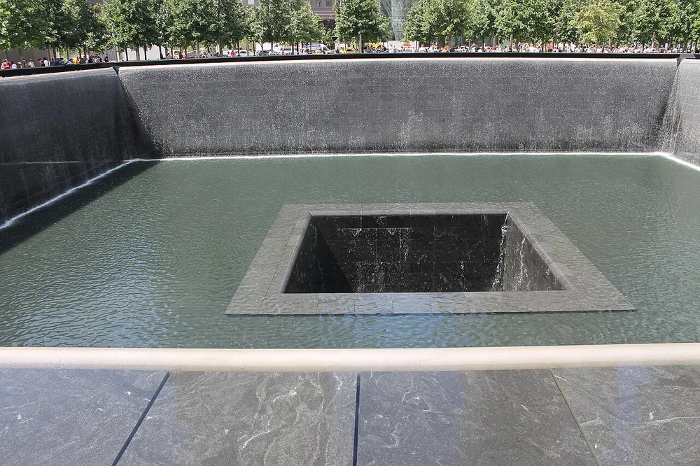 The National September 11 Memorial at the World Trade Center in New York City in August 2015.