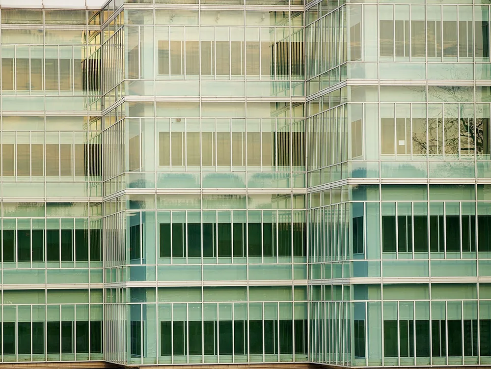 The New Headquarters Building at CIA Headquarters in Langley, Virginia.