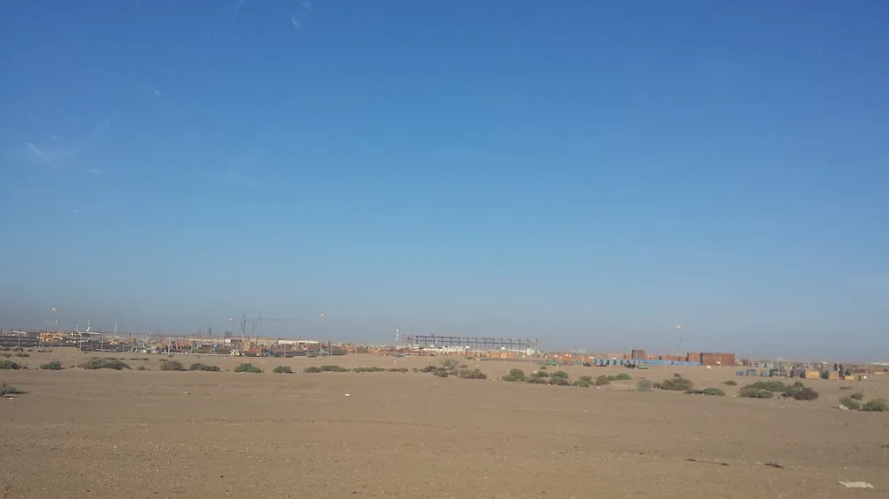 Yanbu Al-Sinaiyah industrial city on the Red Sea coast of Saudi Arabia, the western terminus of the East-West crude pipeline.