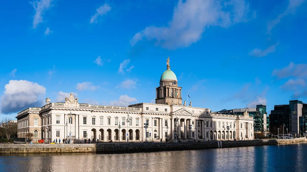 The Custom House on the River Liffey in Dublin, Ireland, in 2025.