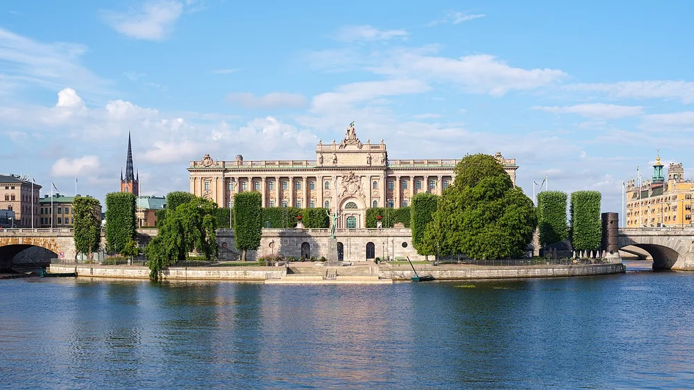 The Riksdag, Sweden’s parliament building, in Stockholm in July 2025.
