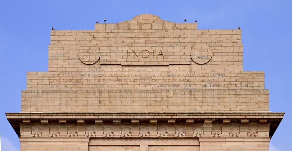India Gate in New Delhi, India.