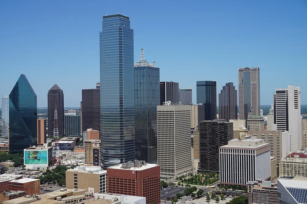 Dallas, Texas, seen from Reunion Tower in August 2015.