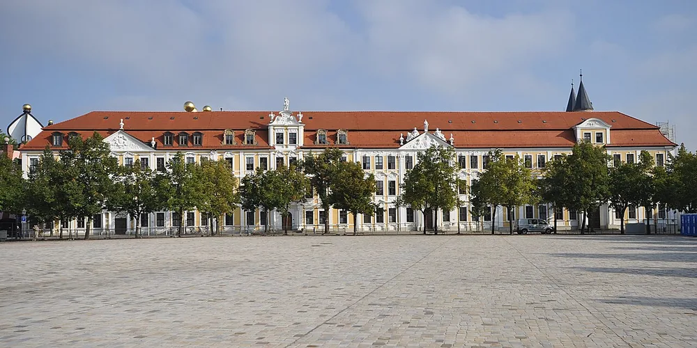 The Landtag of Saxony-Anhalt on Domplatz in Magdeburg, Germany.