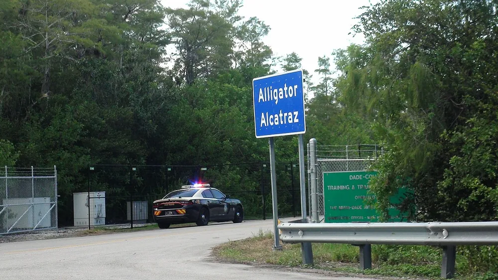 The Alligator Alcatraz detention site, photographed on 29 July 2025.