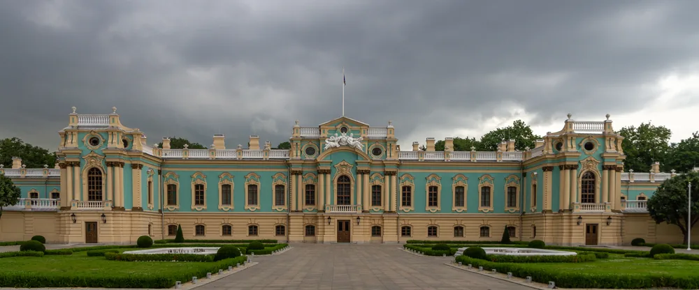 Mariinskyi Palace in Kyiv, Ukraine, on 17 July 2018.