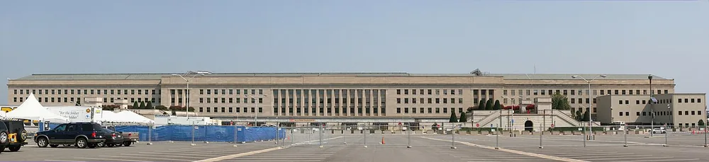 Aerial view of the Pentagon in Arlington, Virginia.