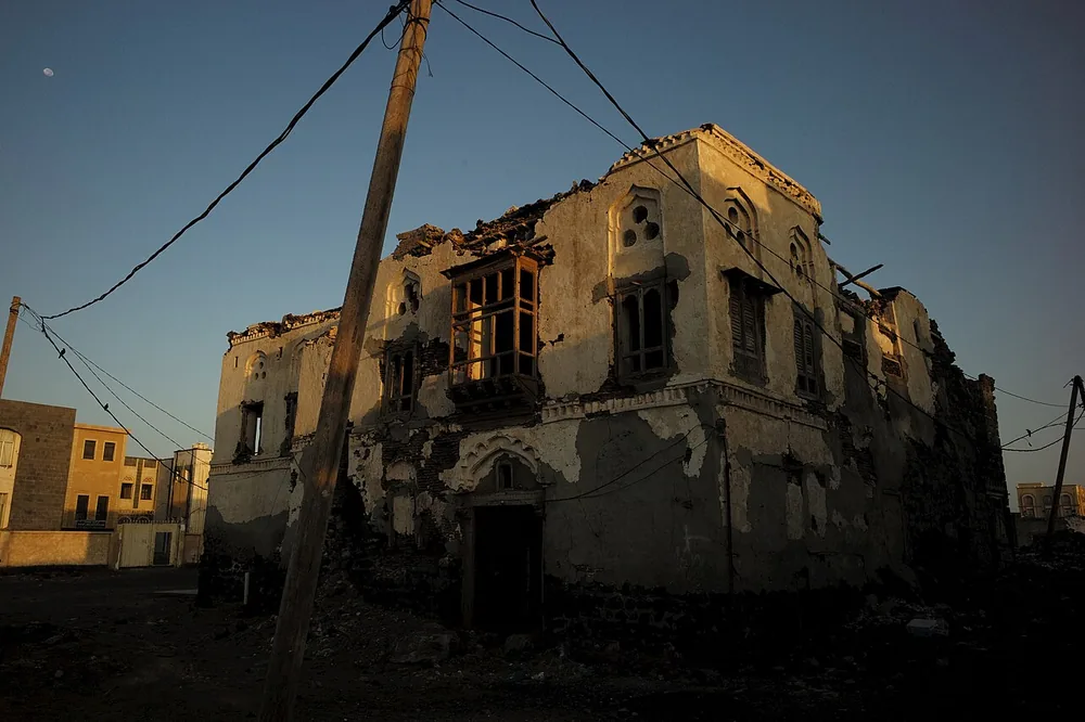 A house by the port in Mokha, Yemen, 22 October 2013.