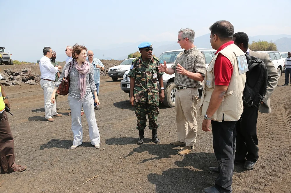 A MONUSCO field site near Sake, about 10 km from Goma, North Kivu, 24 July 2013.