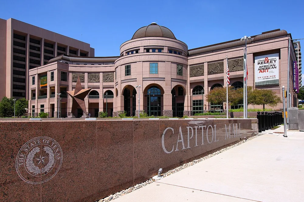 The Bullock Texas State History Museum on Congress Avenue in Austin, 6 June 2023.