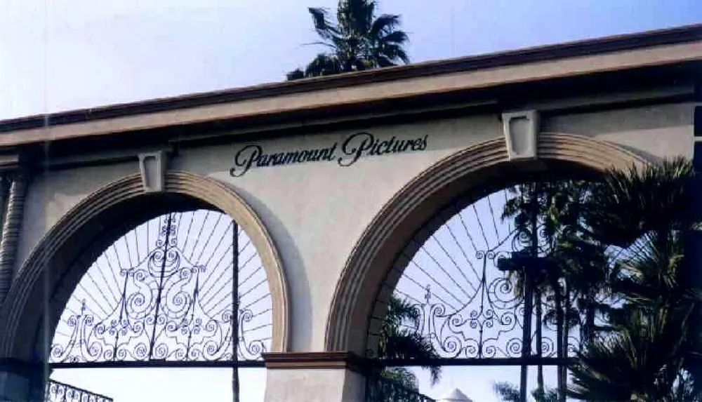 Paramount Pictures studio gate, Los Angeles, 2011.