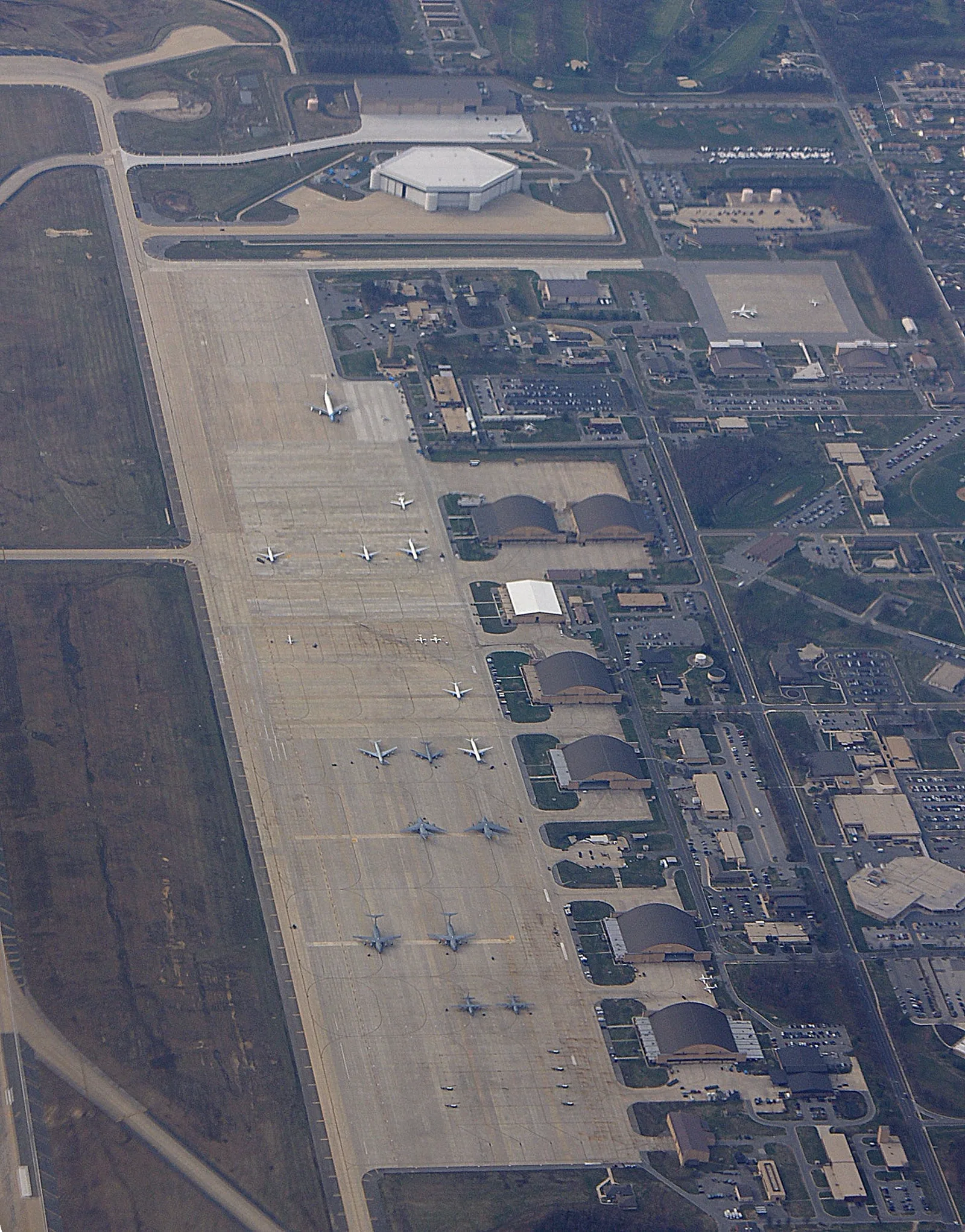 Aerial view of Joint Base Andrews, Maryland, March 2010.