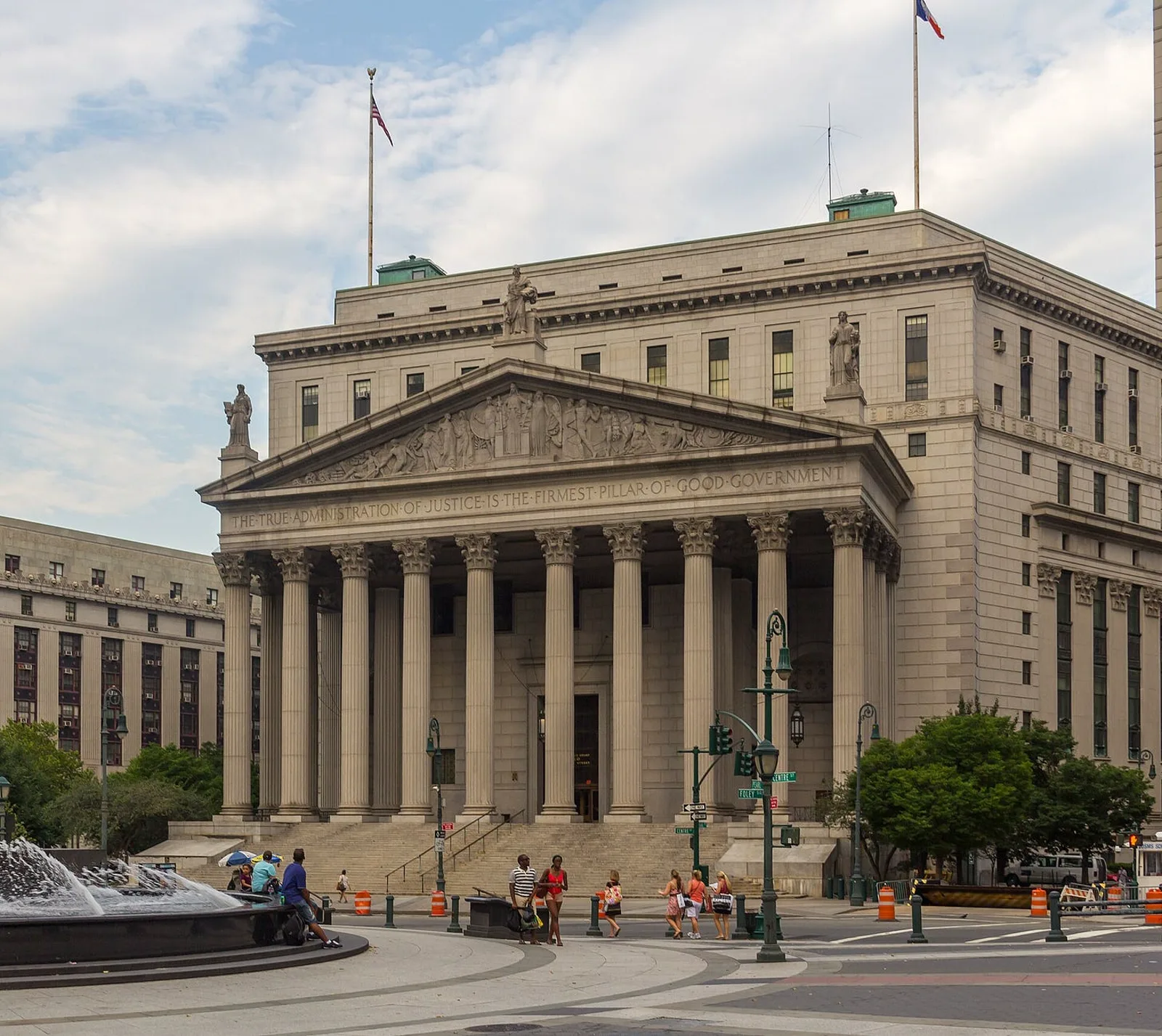 New York County Courthouse at Foley Square, Manhattan.