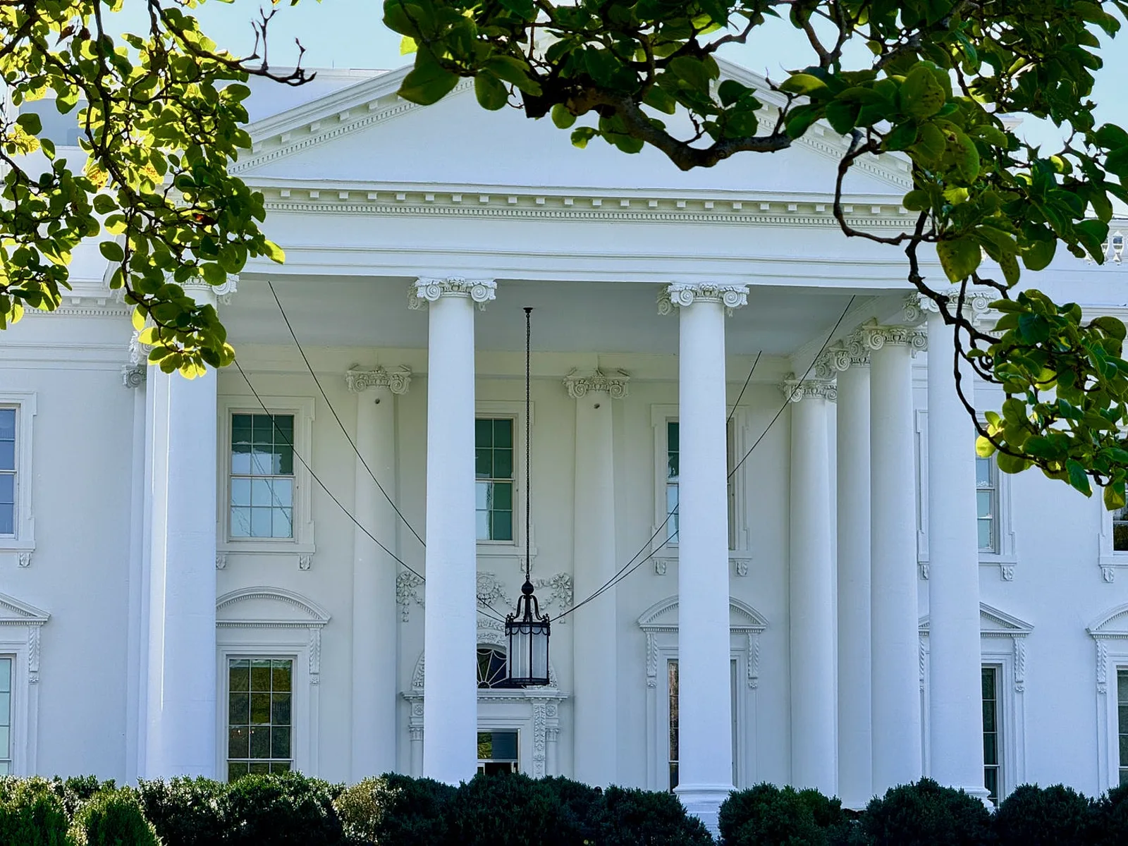 The North Portico of the White House, Washington, D.C., October 2023.