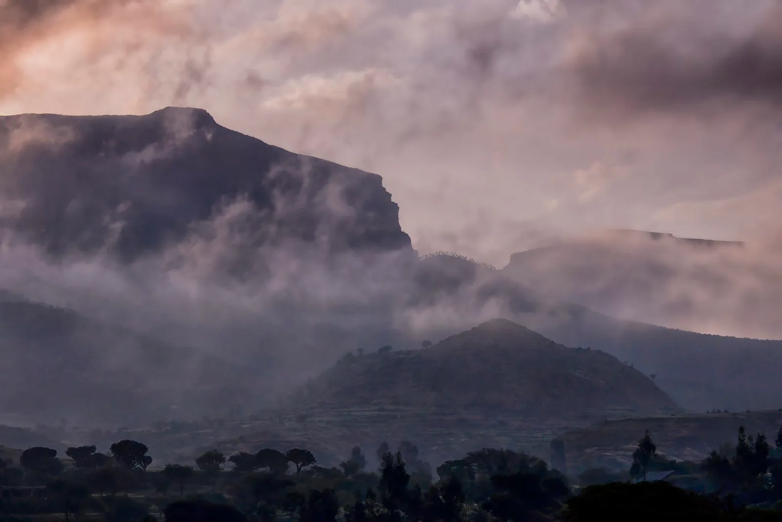 Mountains in the Tigray region of northern Ethiopia, August 2013.
