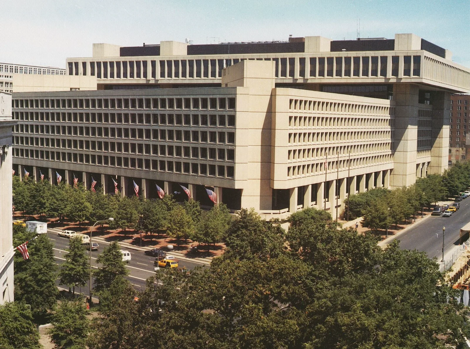 The J. Edgar Hoover Building, FBI headquarters in Washington, D.C.