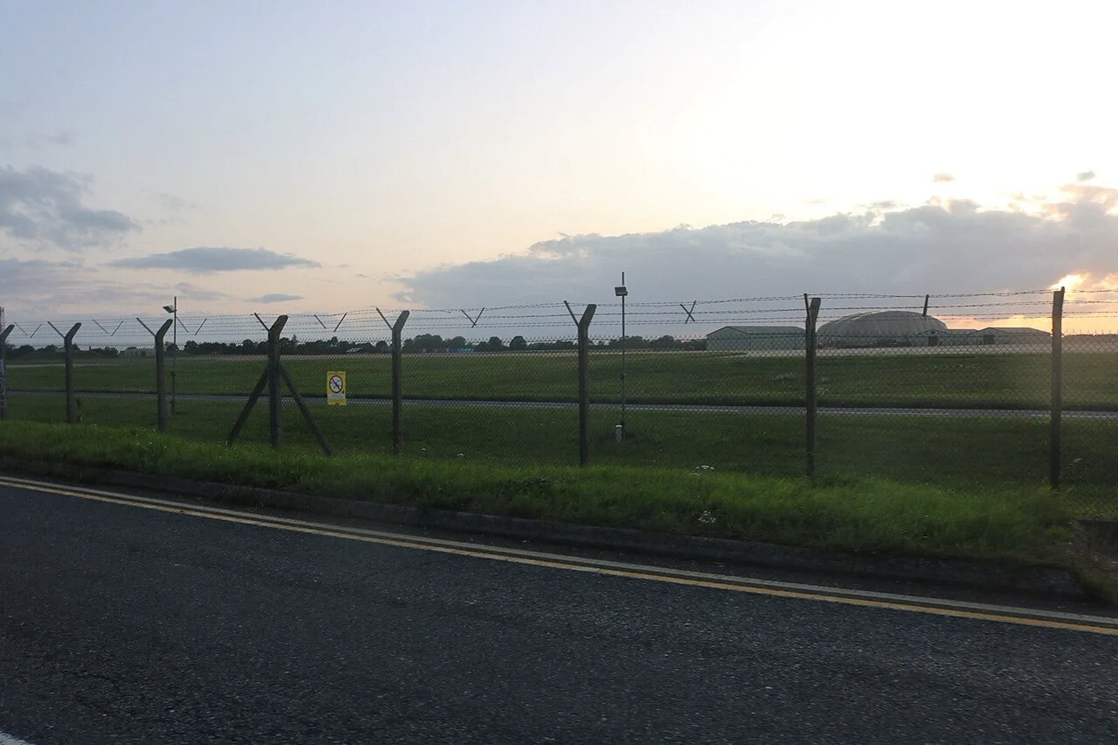 RAF Fairford airfield in Gloucestershire, the base used by US B-1 bombers that struck Iran