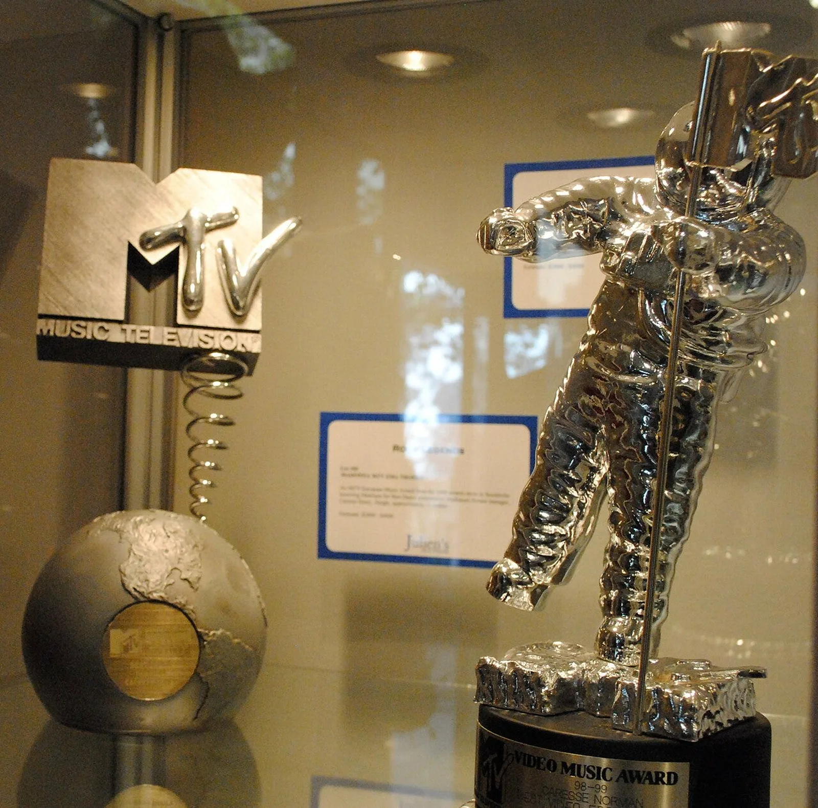 An MTV Moonman trophy